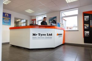Mr Tyre Daventry Branch reception area