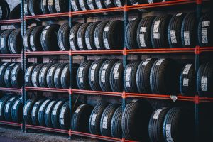 Mr Tyre Nottingham (Carlton Rd) tyre rack.