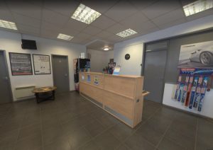 Mr Tyre Rugby branch reception area