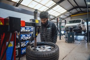 Tyre replacement process at Mr Tyre Bloxwich