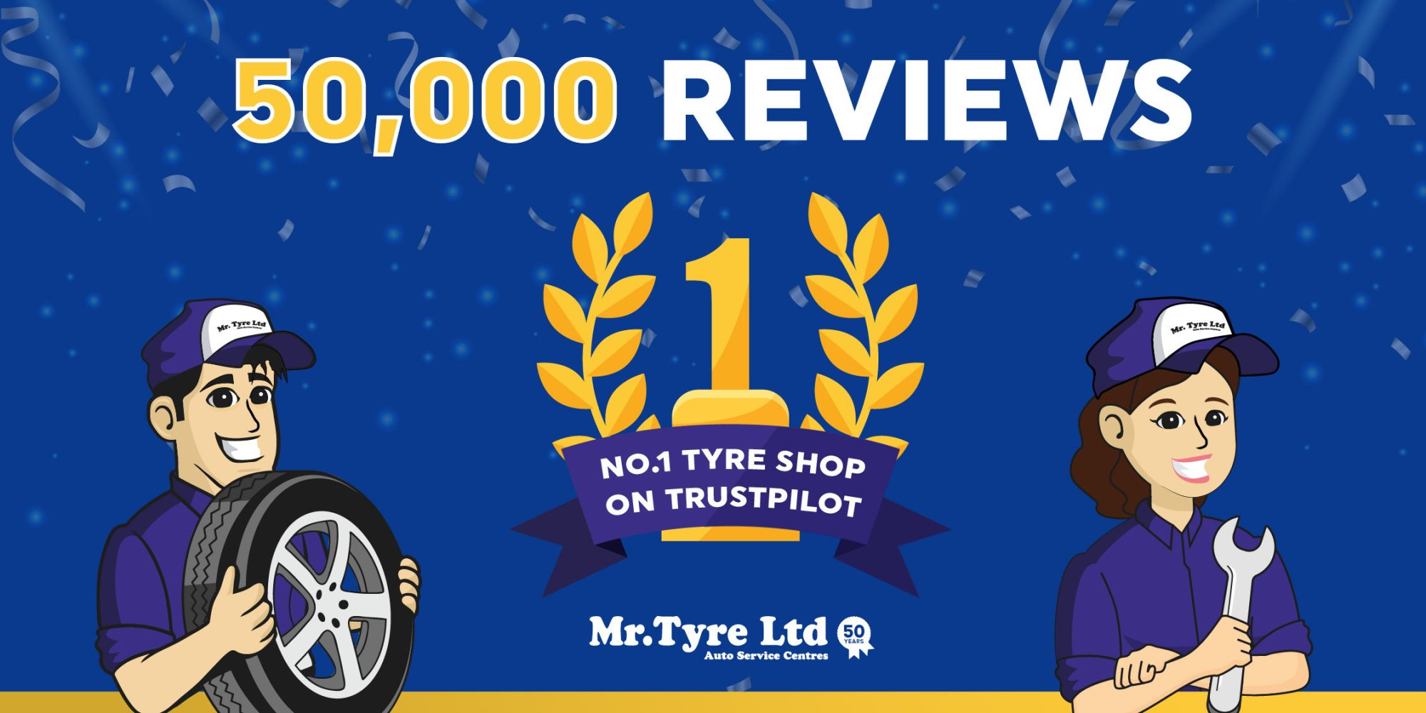 Mr Tyre 50000 Trustpilot reviews & top tyre shop