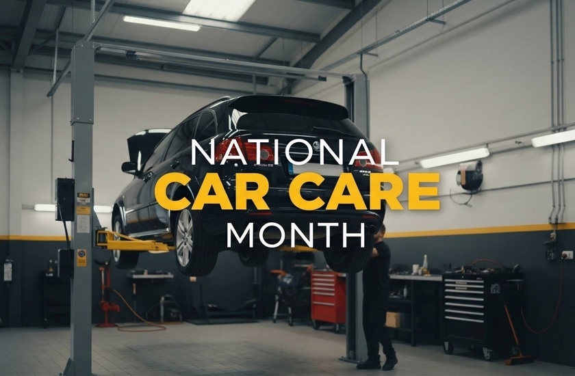 National Car Care Month graphic